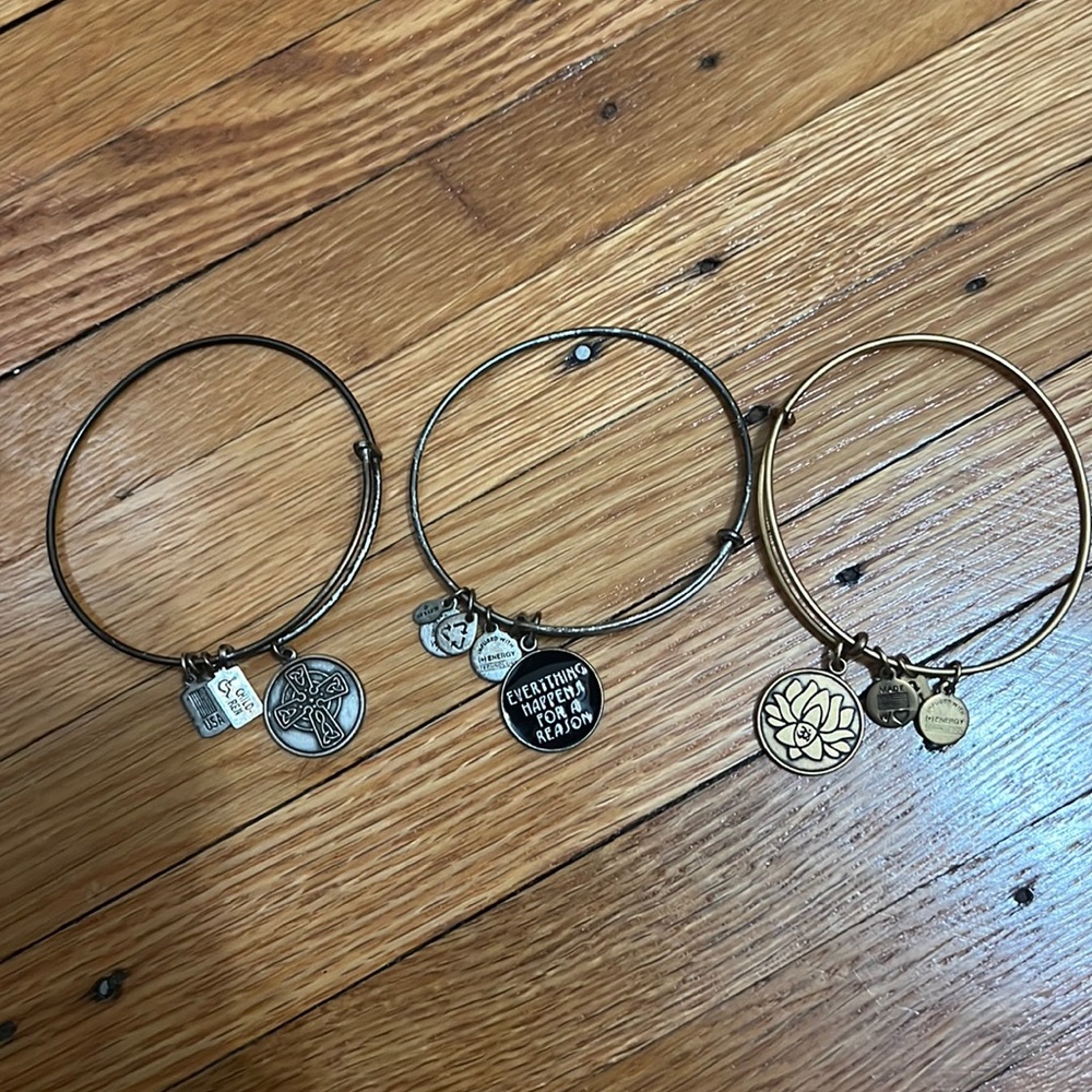 Lot of 3 Alex and Ani bracelets